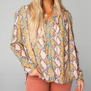 BuddyLove Everly snake print blouse